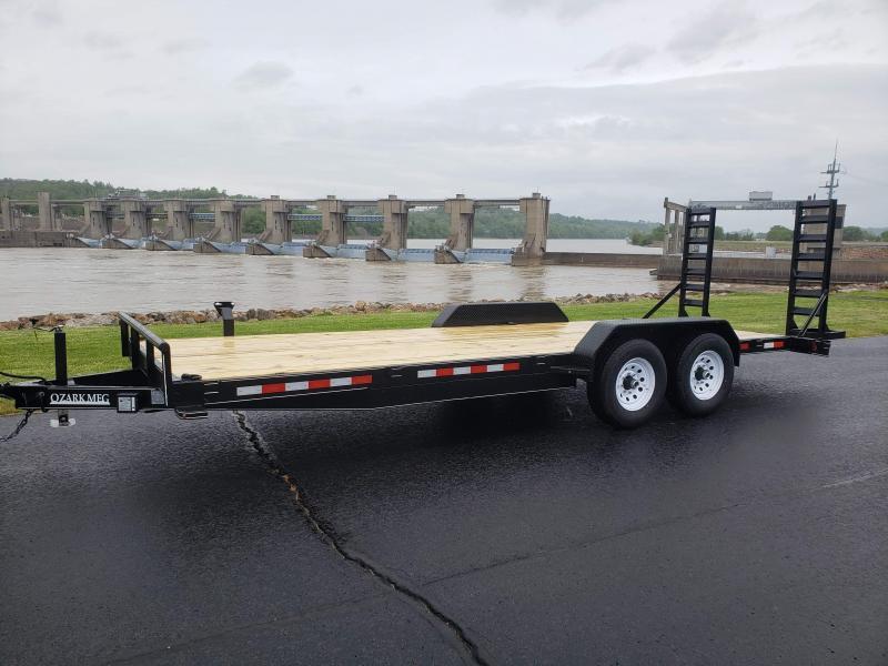 2021 Ozark 18 FT 10K Equipment/ Fold Up Ramps Equipment Trailer