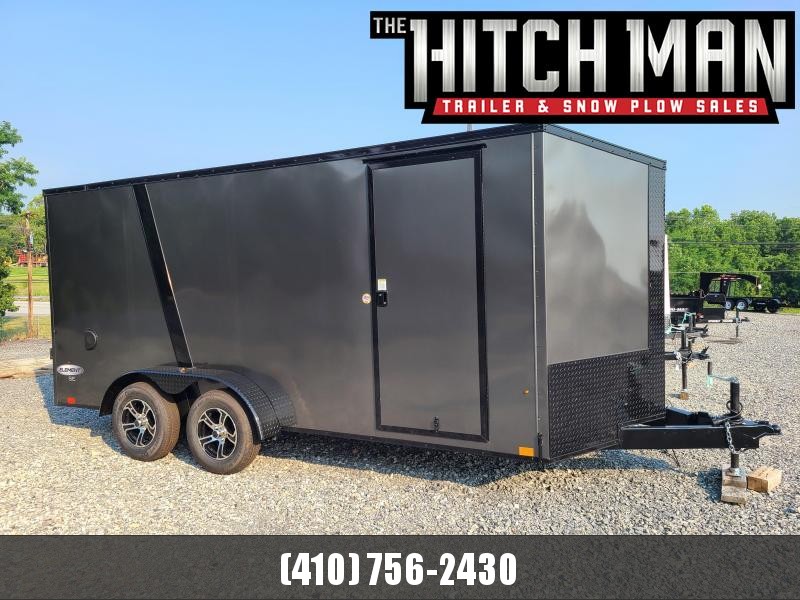 7 x 16 Look Element SE V-Nose Cargo 7K **Charcoal Gray w/ Blackout Package, 6" Added Height, & Alum Wheels 7 x 16 Look Element SE V-Nose Cargo 7K **Charcoal Gray w/ Blackout Package, 6" Added Height, & Alum Wheels