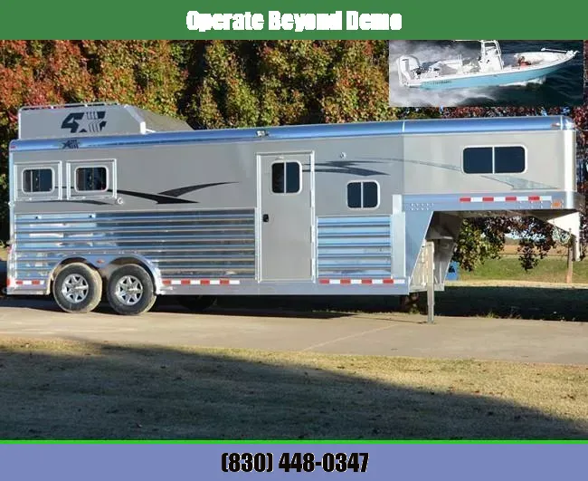 2021 4-Star Trailers 2 Horse Model - 14' x 7' Horse Trailer