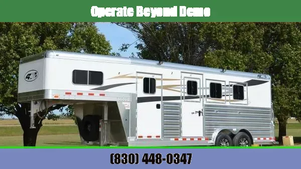 2021 4-Star Trailers 3 Horse Model - 18' x 7' Horse Trailer