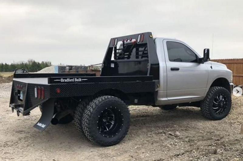 Bradford Built Steel Workbed For Dual Wheel Long Bed Truck