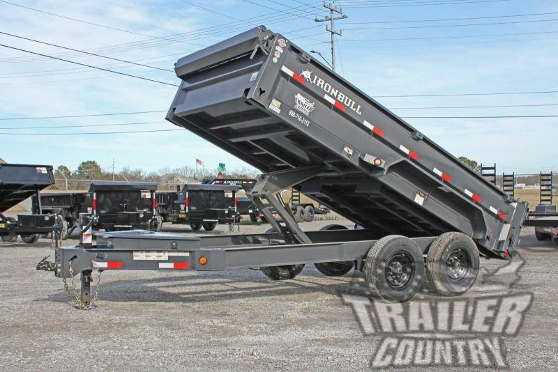 Brand New 7' x 14' Iron Bull Scissor Hoist Hydraulic Dump Trailer w/ 24' High Sides, Remote Power Up & Down, and MORE