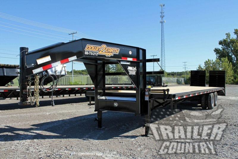 Brand New 8' x 35' (30' + 5') Heavy Duty 12 Ton Dual Tandem Gooseneck Equipment Hauler Trailer w/ Super Ramps.