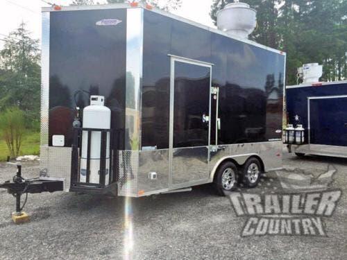 NEW 8.5 X 14' ENCLOSED MOBILE KITCHEN CONCESSION-FOOD VENDING-EVENT CATERING-TAIL GATE-BBQ COMPETITION TRAILER