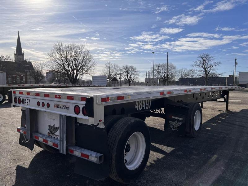 2014 Manac 48' Combo Flatbed Trailer Interstate Utility Trailer
