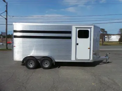 Frontier Aluminum Trailers 80" X 15' Colt Series Combo/ Slant 3-Horse