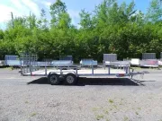 2016 EASY HAULER 6.5'X20' GALVANIZED TANDEM AXLE UTILITY TRAILER 