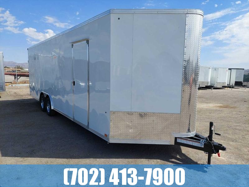 LOADED 8.5X26 PRO SERIES CARGO TRAILER FINISHED INTERIOR EXTRA HEIGHT W/ CAR CARRIER PACKAGE LOADED 8.5X26 PRO SERIES CARGO TRAILER FINISHED INTERIOR EXTRA HEIGHT W/ CAR CARRIER PACKAGE
