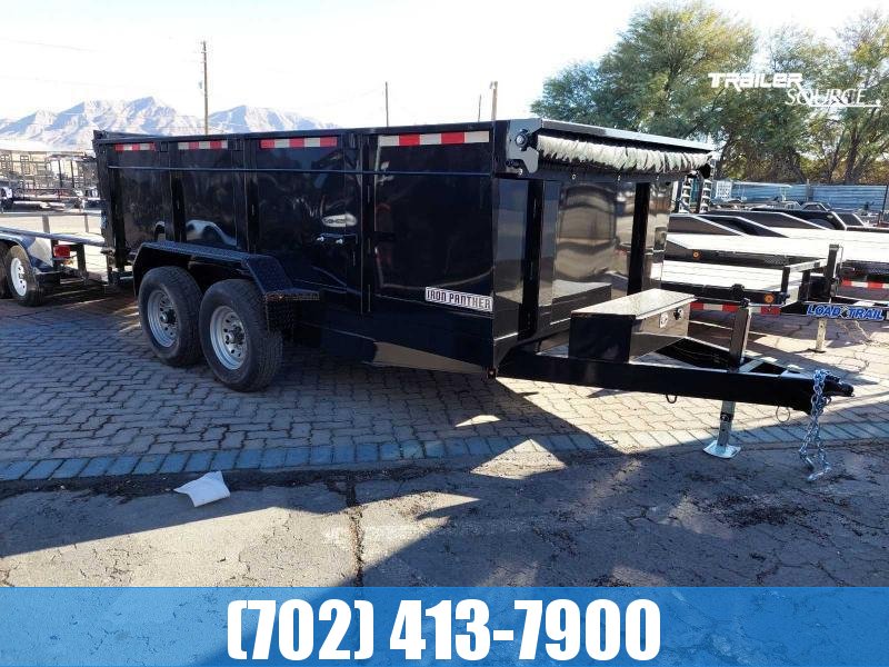 7X14 IRON PANTHER 14K DUMP TRAILER 3 FOOT SIDES W/ RAMPS AND TARP KIT 7X14 IRON PANTHER 14K DUMP TRAILER 3 FOOT SIDES W/ RAMPS AND TARP KIT