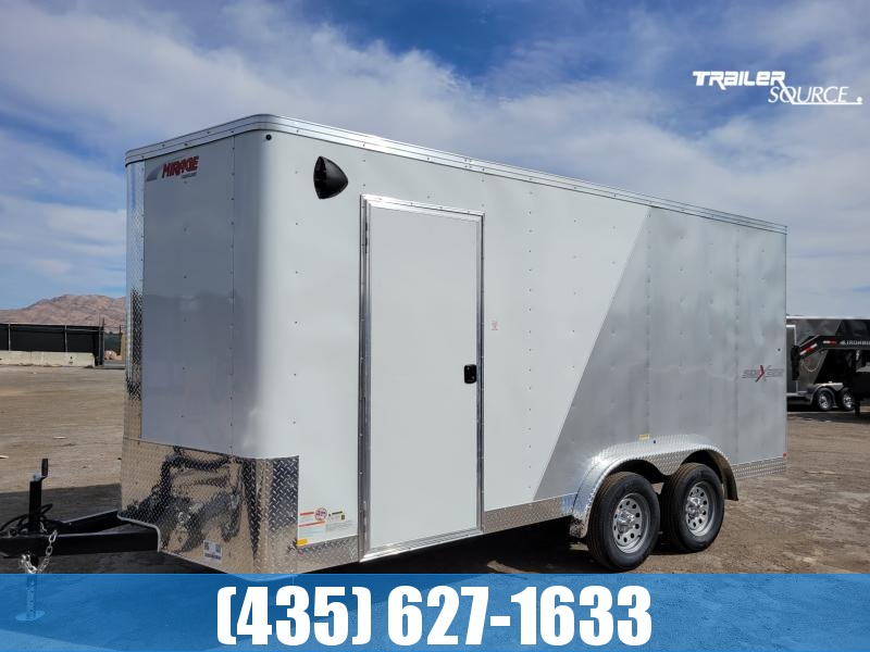 Mirage 7x16 Xpress Side by Side Pkg Tandem Axle Enclosed Cargo Trailer Mirage 7x16 Xpress Side by Side Pkg Tandem Axle Enclosed Cargo Trailer