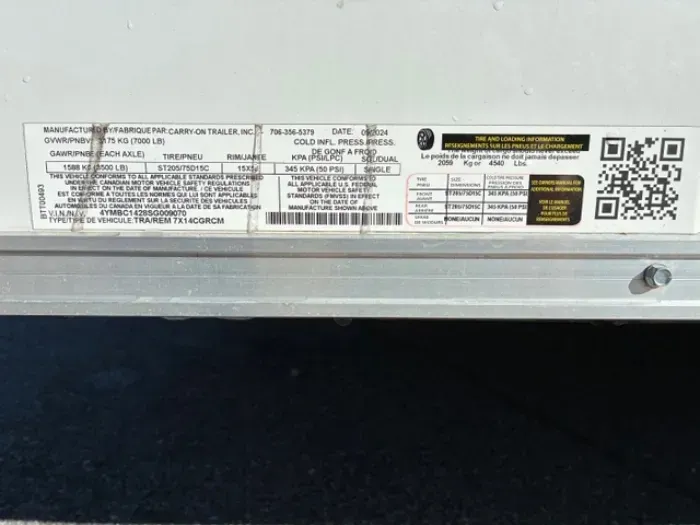 used Cargo (Enclosed) Trailers Carry-On  for sale, in Raleigh, NC Thumbnail 12
