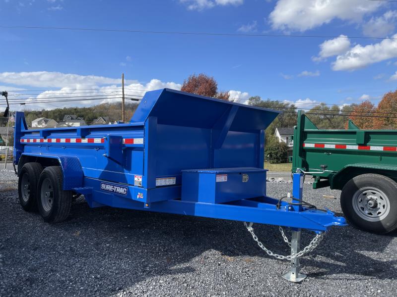 Sure-Trac 6x12 Blue Dump Trailer Sure-Trac 6x12 Blue Dump Trailer