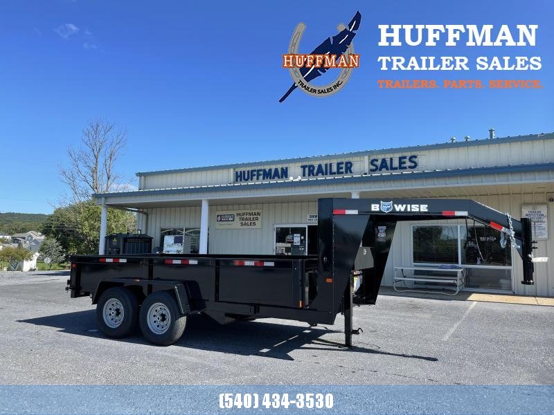 2023 BWISE 7x14 Gooseneck Dump Trailer 2023 BWISE 7x14 Gooseneck Dump Trailer