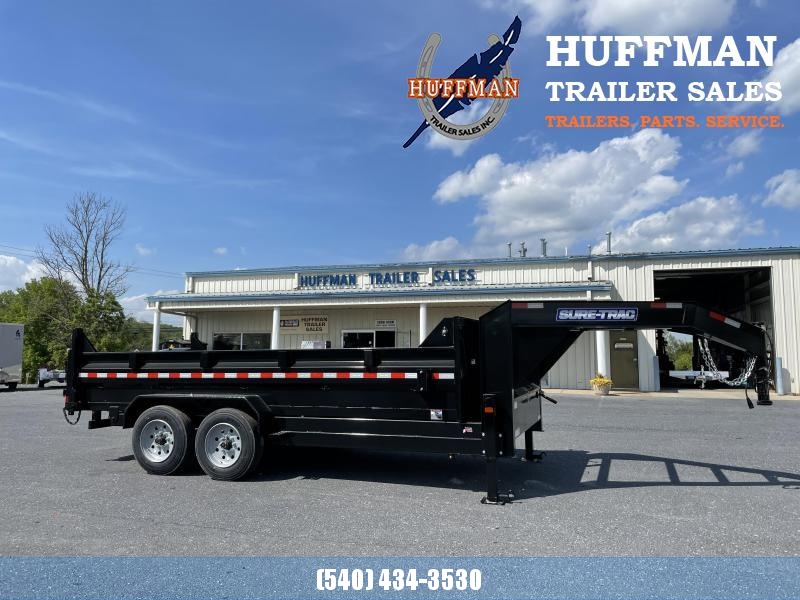 Sure Trac 82" x 16' Gooseneck Dump Trailer Sure Trac 82" x 16' Gooseneck Dump Trailer