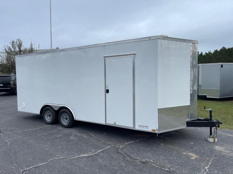 NEW Extreme 8.5x20 White Car Hauler