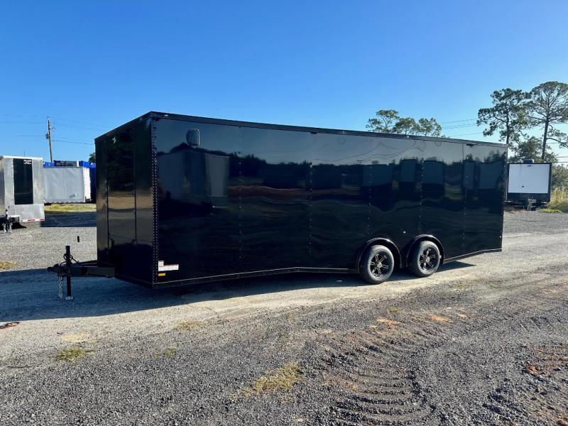 New 8.5 x 24 Titanium VNose Enclosed Car Hauler Enclosed Trailer