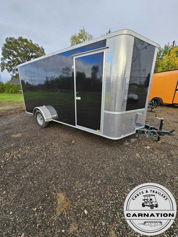 2024 ARISING TRAILERS BLACK Single Axle 7X14 Enclosed Cargo Trailer