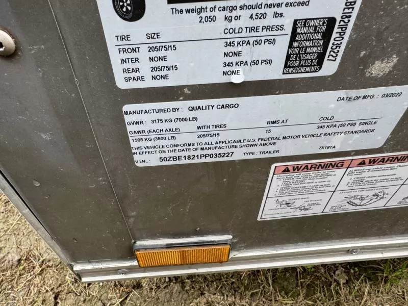 used Cargo (Enclosed) Trailers Quality Cargo  for sale, in Milan, TN Thumbnail 6