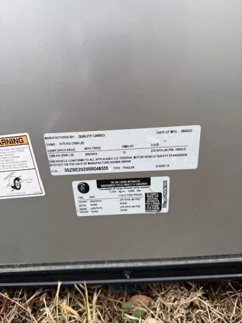 2024 Quality Cargo Cargo Trailer