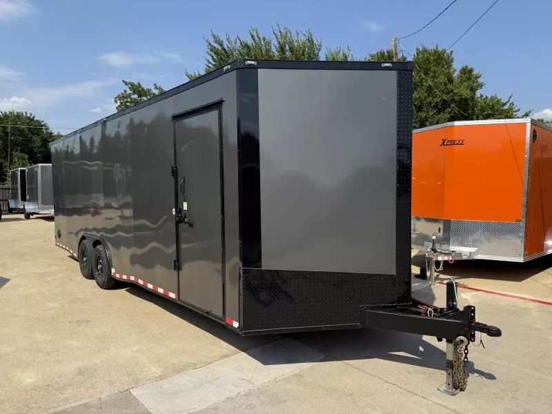 2026 New 8.5x24 TA3 Screwless Enclosed Trailer | Blackout | Spoiler Package | 7' Interior | 10k | .08 Polycor