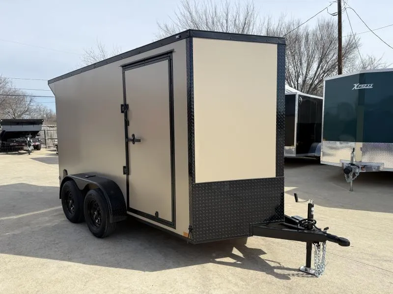 2026 New 6x12 TA Screwless Enclosed Trailer | Blackout | Spoiler Package | .08 Polycor | Dexter Axles | 991