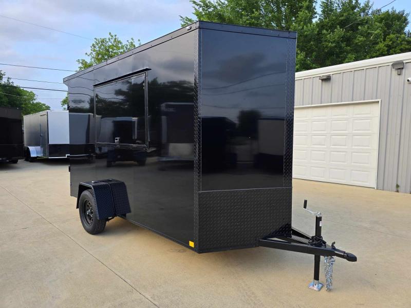 2024 New 6x12 SA Screwless Vending Trailer | Blackout | Spoiler Package | .08 Polycor