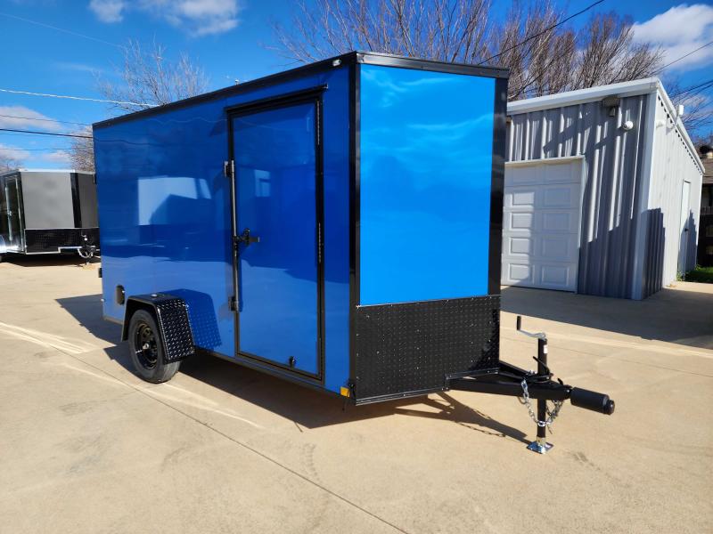 2024 New 6x12 SA Screwless Enclosed Trailer | Barn Doors | Blackout | .08 Polycor Exterior