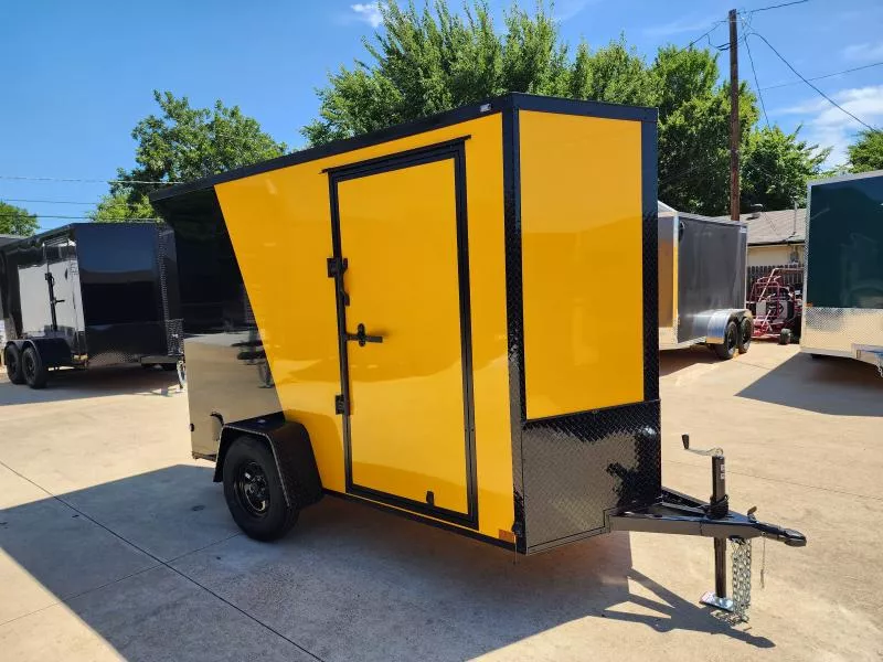 2026 New 5x10 SA Screwless Enclosed Trailer | Blackout | Spoiler Package | .08 Polycor
