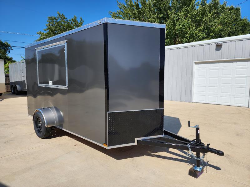 2023 New 6X12 SA Screwless Vending / Concession Trailer | .08 Polycor Exterior