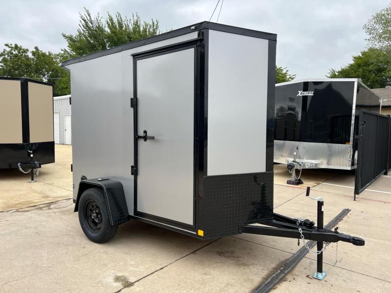 2024 New 5x8 SA Screwless Enclosed Trailer | Blackout | Spoiler Package | Barn Doors | .08 Polycor