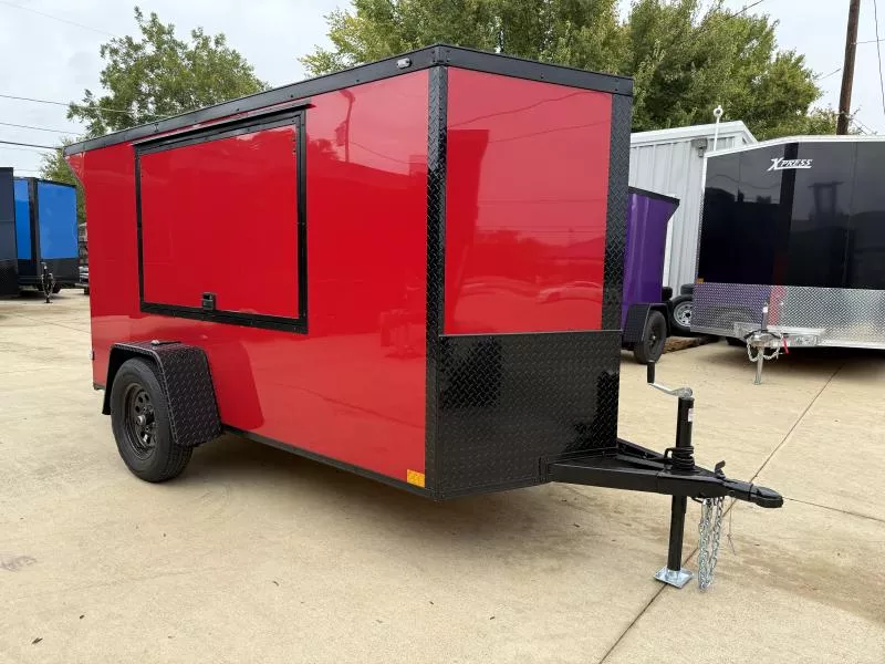 2026 New 5x10 SA Screwless Enclosed Tailgating Trailer | Blackout | Spoiler Package | 5' Interior | .08 Polycor | 881