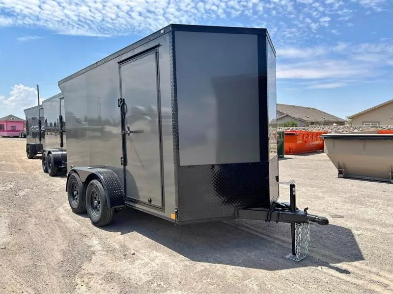 2026 New 6x12 TA Screwless Enclosed Trailer | Blackout | Spoiler Package | .08 Polycor | El Paso