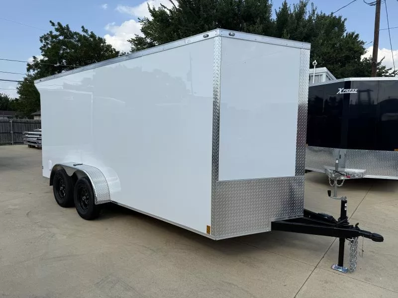 2026 New 7x16 TA Screwless Enclosed Trailer | Spoiler Package | .08 Polycor