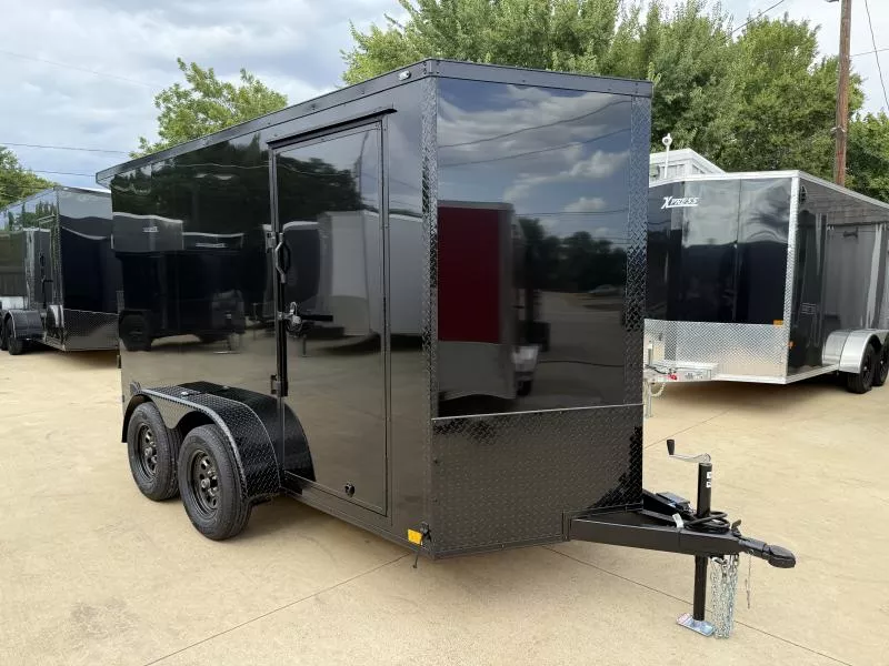 2026 New 6x12 TA Screwless Enclosed Trailer | Blackout | Spoiler Package | Barn Door | .08 Polycor