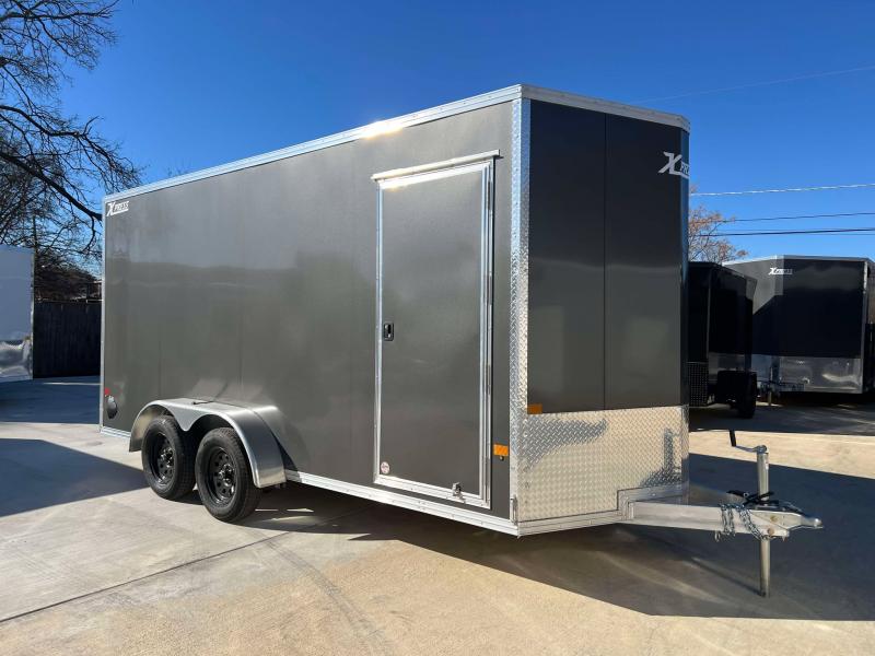 2025 ALCOM Xpress XLT 7x16 Aluminum Screwless Enclosed Trailer | 7'1" Interior | 4-Year Nationwide Warranty!