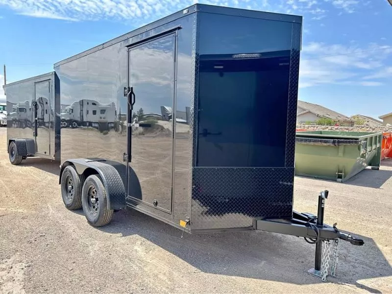 2026 New 6x12 TA Screwless Enclosed Trailer | Blackout | Spoiler Package | .08 Polycor | El Paso
