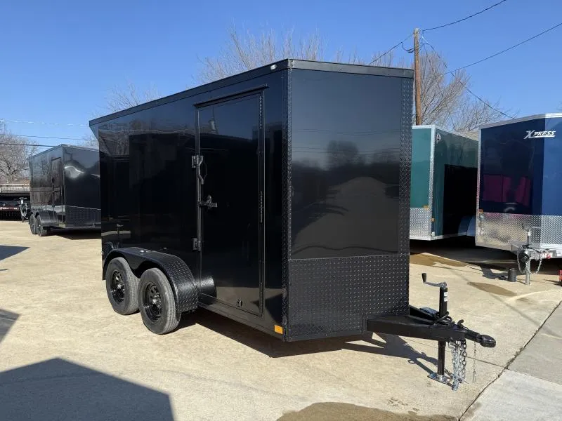 2026 New 6x12 TA Screwless Enclosed Trailer | Blackout | Spoiler Package | .08 Polycor | Dexter Axles | 972