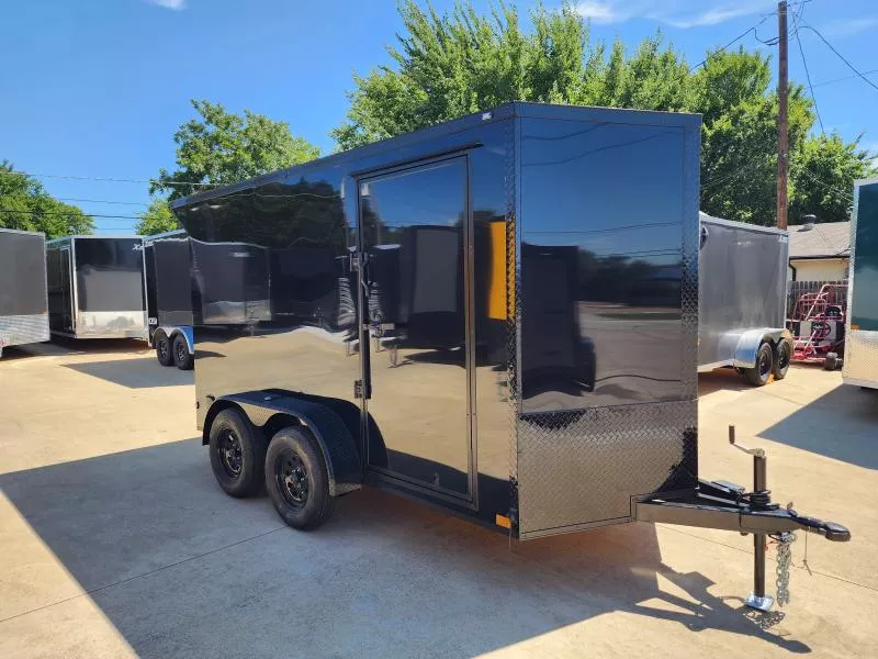 2026 New 6x12 TA Screwless Enclosed Trailer | Blackout | Spoiler Package | .08 Polycor