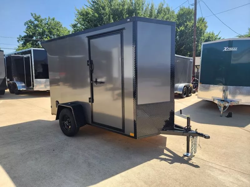2026 New 5x10 SA Screwless Enclosed Trailer | Blackout | Spoiler Package | .08 Polycor