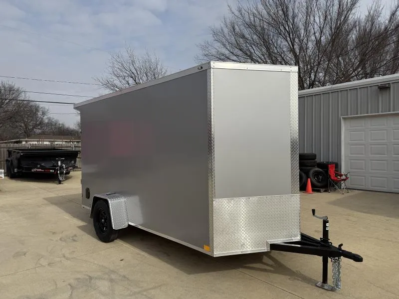 2026 New 6x12 SA Screwless Enclosed Trailer | Spoiler Package | Barn Doors | .08 Polycor | Dexter Axles | 951