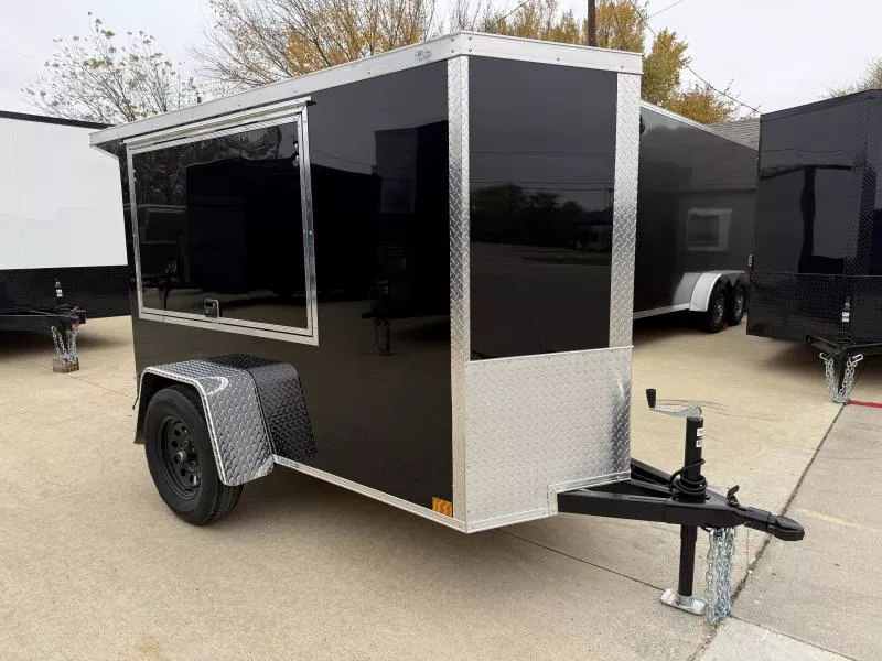 2026 New 4x8 SA Screwless Enclosed Farrier Trailer | Spoiler Package | Barn Doors | 5' Interior | .08 Polycor | Dexter Axles | 927