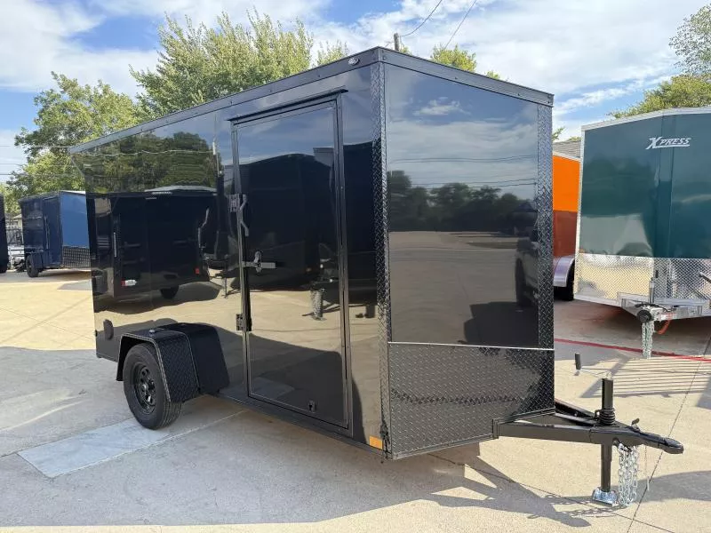 2026 New 6x12 SA Screwless Enclosed Trailer | Blackout | Spoiler Package | .08 Polycor | 867