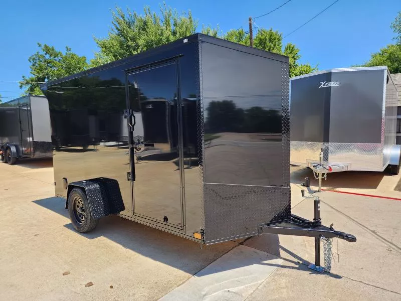 2026 New 6x12 SA Screwless Enclosed Trailer | Blackout | Spoiler Package | .08 Polycor