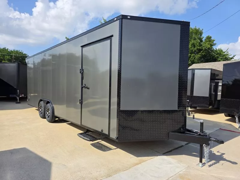  2025 New 8.5x24 TA3 Screwless Enclosed Trailer | Escape Door | Blackout | Spoiler Package | 10K | .08 Polycor