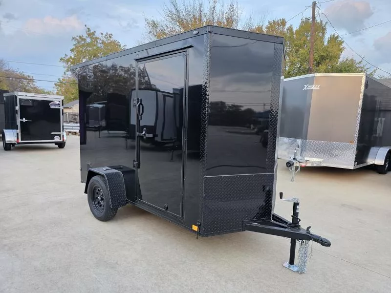 2026 New 5x10 SA Screwless Enclosed Trailer | Blackout | Spoiler Package | .08 Polycor | 908
