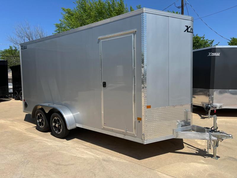 2025 ALCOM Xpress XLT 7x16 Aluminum Screwless Enclosed Trailer | 7'1" Interior | 4-Year Nationwide Warranty!