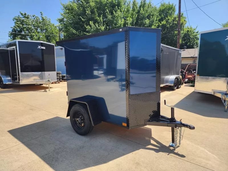 2026 New 4x6 SA Screwless Enclosed Trailer | Blackout | Spoiler Package | .08 Polycor