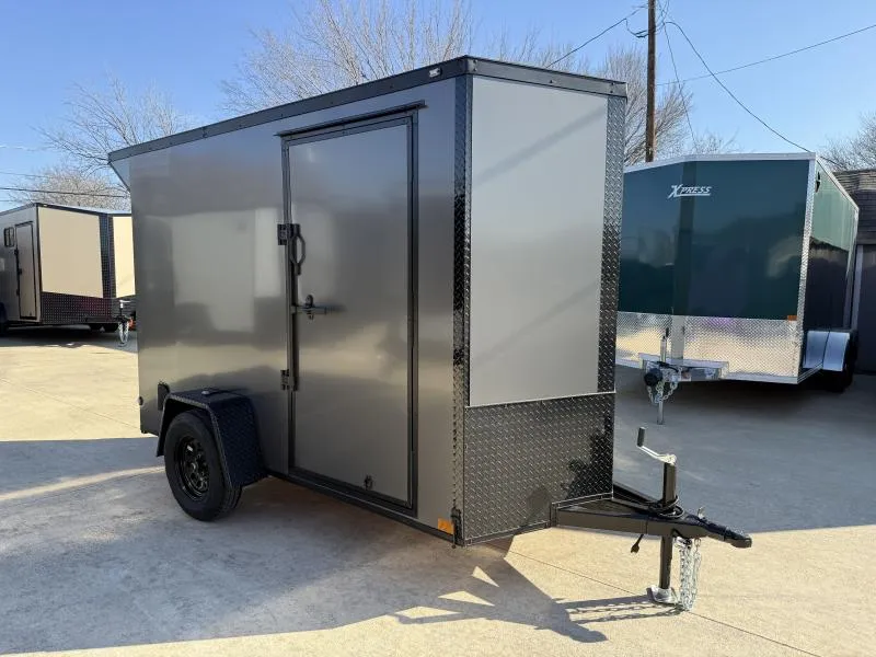 2026 New 5x10 SA Screwless Enclosed Trailer | Blackout | Spoiler Package | .08 Polycor | Dexter Axle | 994