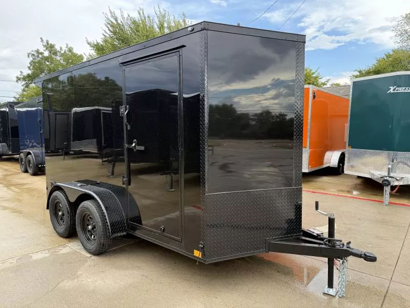 2026 New 6x12 TA Screwless Enclosed Trailer | Blackout | Spoiler Package | Barn Doors | .08 Polycor | 870