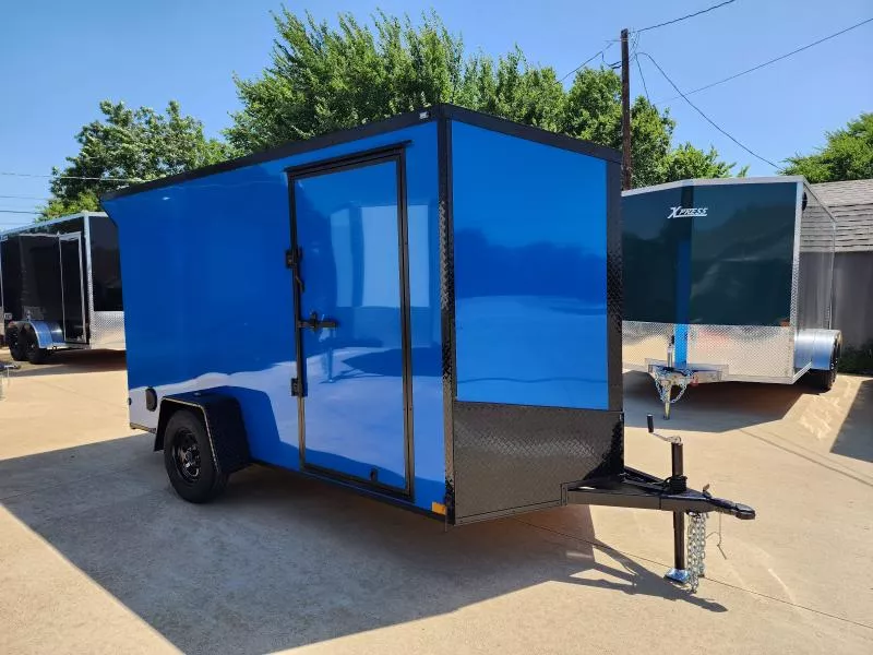 2026 New 6x12 SA Screwless Enclosed Trailer | Blackout | Spoiler Package | .08 Polycor